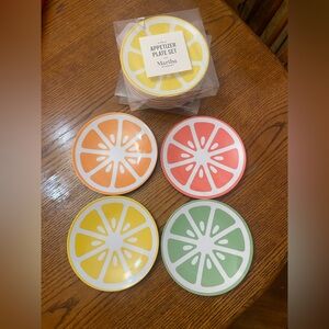 Colorful Martha Stewart Citrus Slice Plate Sets